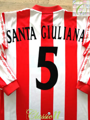 2002/03 Vicenza Home Football Shirt. Santa Giuliana #5 (L)