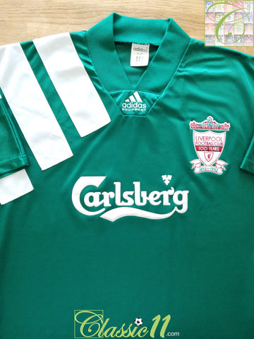 1992/93 Liverpool Away Centenary Football Shirt