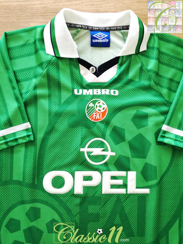 1998/99 Republic of Ireland Home Football Shirt, (L)