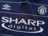 1999/00 Man Utd Away Premier League Football Shirt Stam #6 (XL)