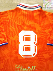 1991/92 Netherlands Home Player Issue Football Shirt #8