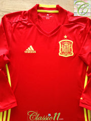 2015/16 Spain Home Football Shirt. (XL)