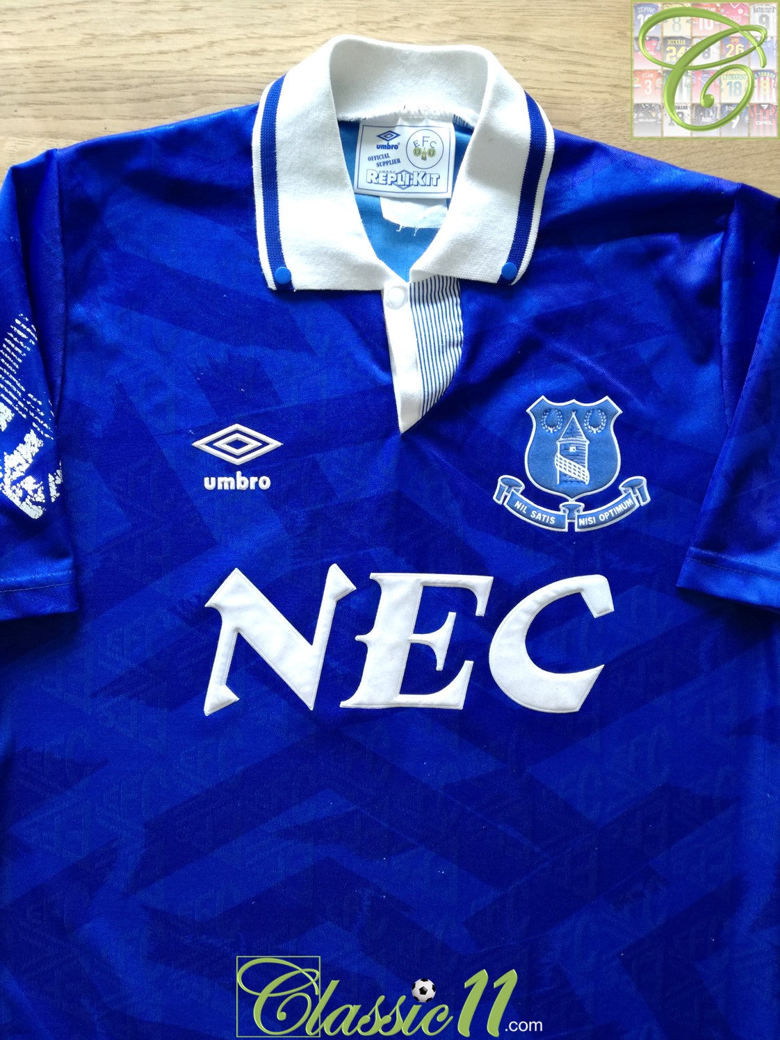 1991/92 Everton Home Football Shirt (S)