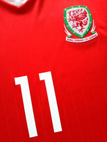 2016/17 Wales Home Football Shirt Bale #11 / Old Adidas Soccer