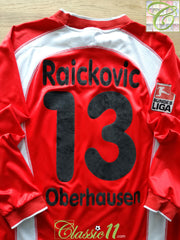2002/03 Rot-Weiss Oberhausen Home Bundesliga Football Shirt. Raickovic #13 (XL)