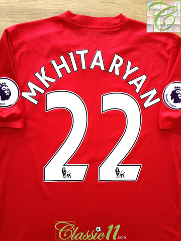 2016/17 Man Utd Home Premier League Adizero Football Shirt Mkhitaryan #22 (XL)