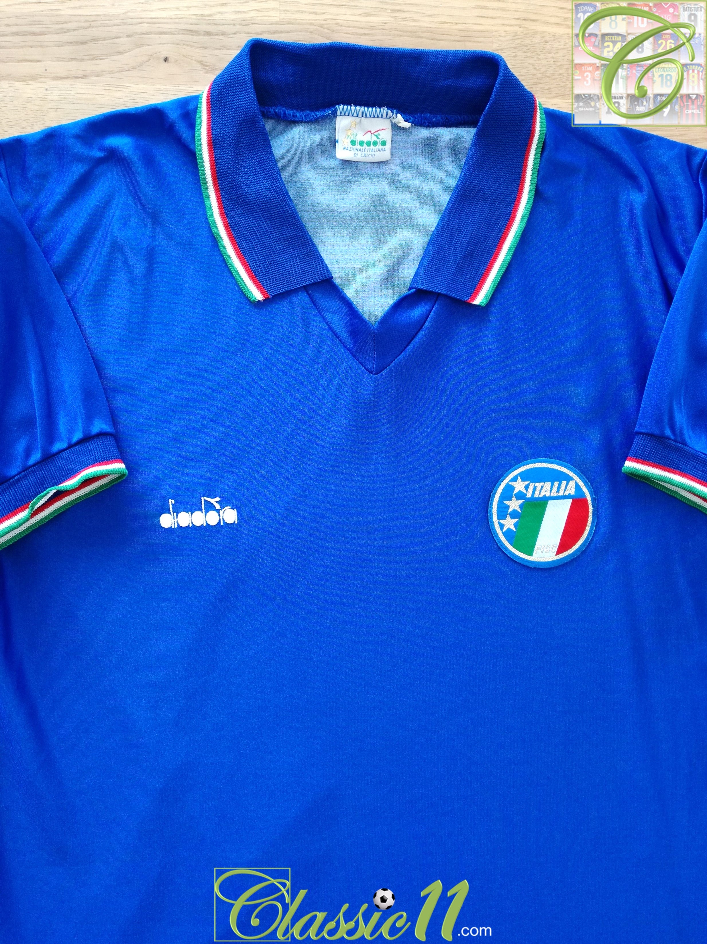 1985/86 Italy Home Football Shirt (M)