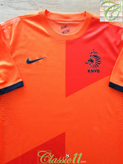 2012/13 Netherlands Home Player issue Football Shirt (L)
