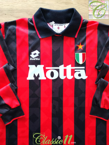 1993/94 AC Milan Home Football Shirt. (L)