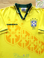 1994/95 Brazil Home Football Shirt (L)