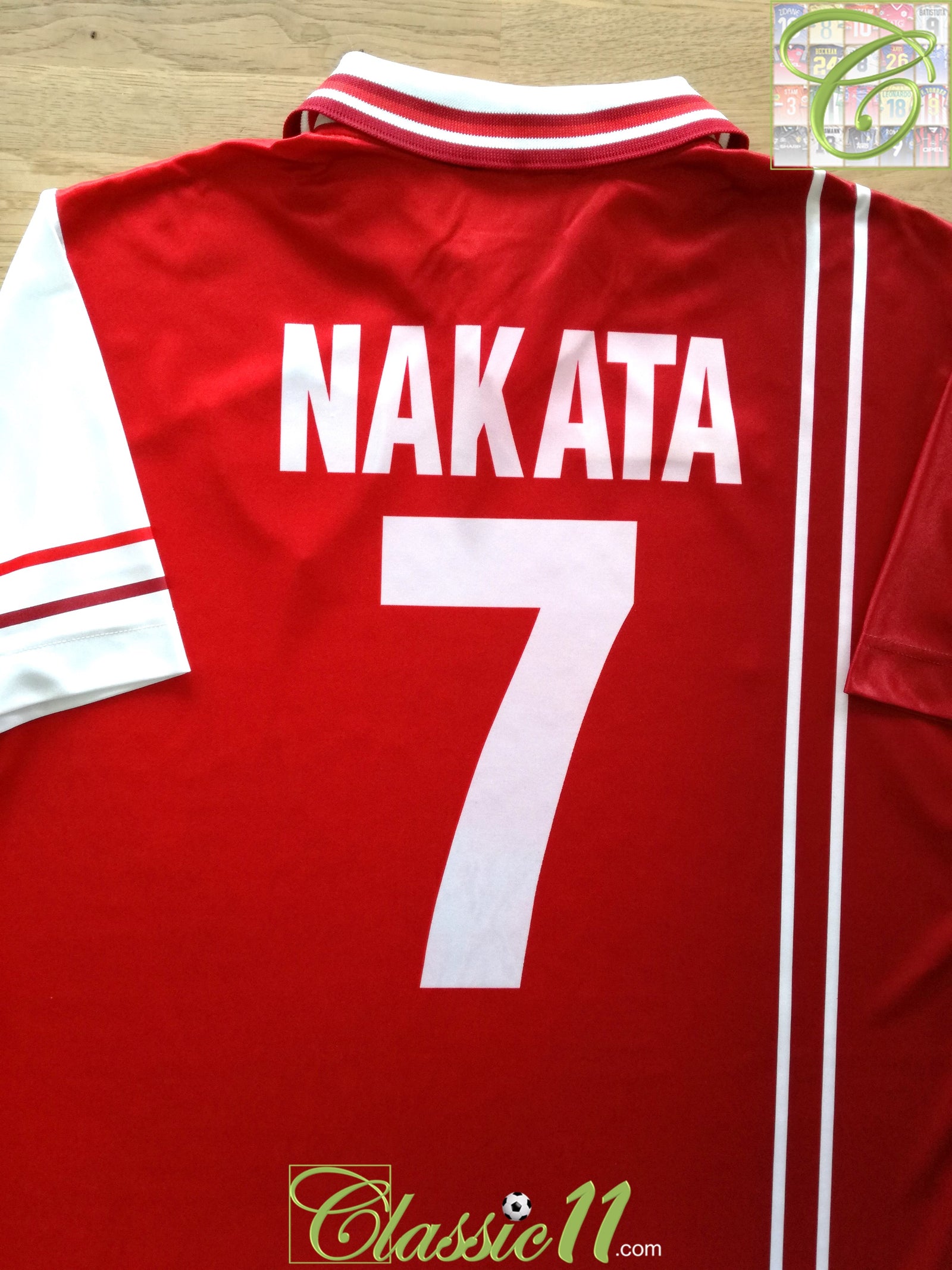 1998/99 Perugia Home Football Shirt Nakata #7 (L)