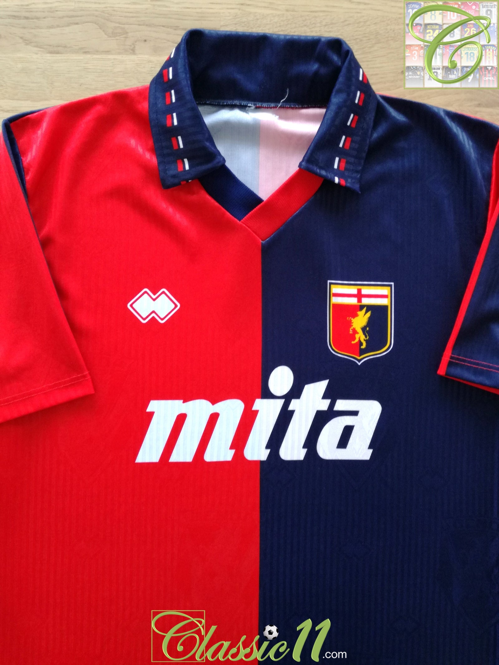 1990/91 Genoa Home Football Shirt (M)