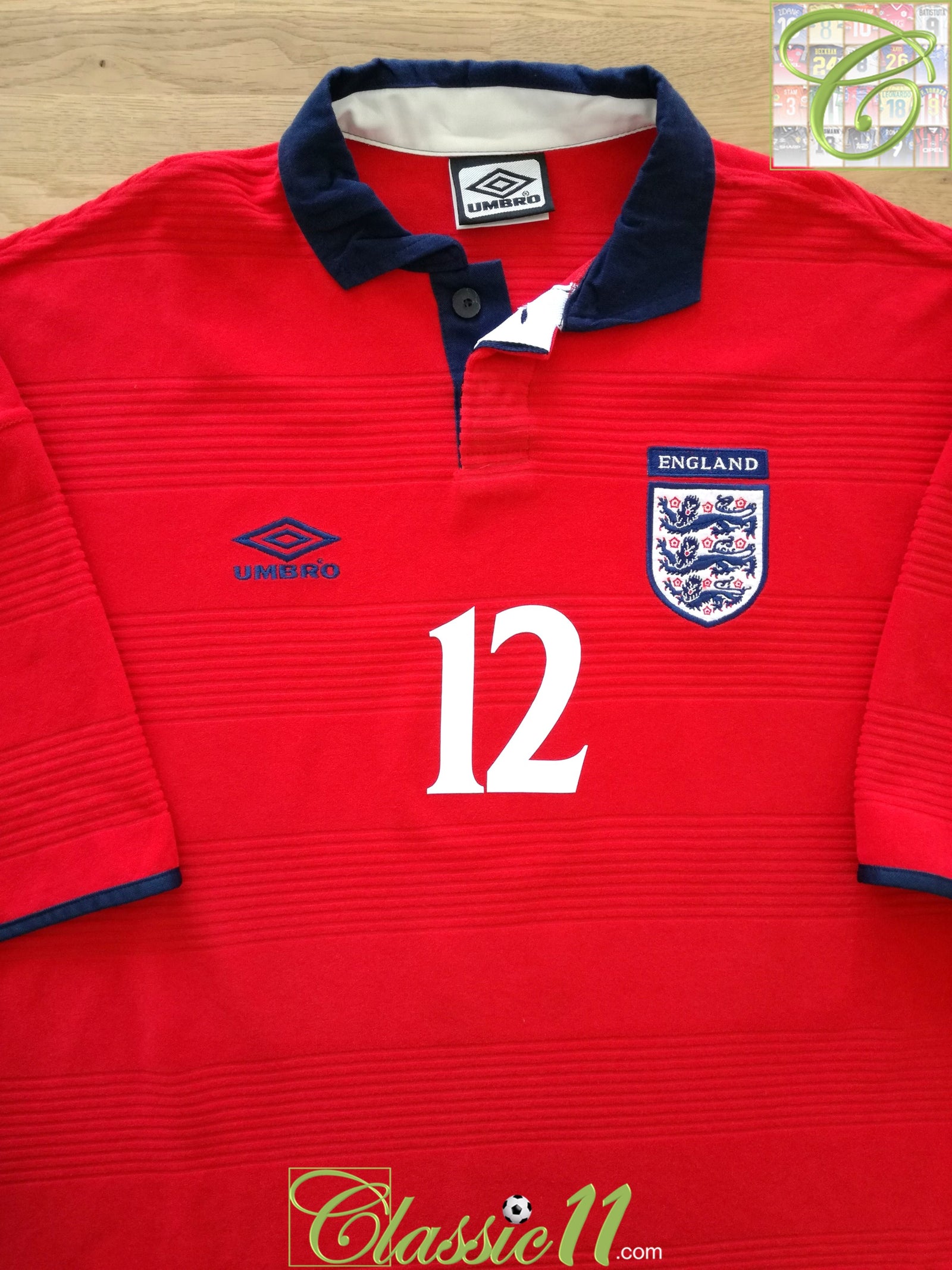 2000/01 England Away Football Shirt Southgate #12 (XXL)