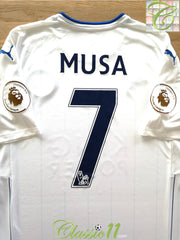2016/17 Leicester City 3rd Premier League Football Shirt Musa #7 (M)