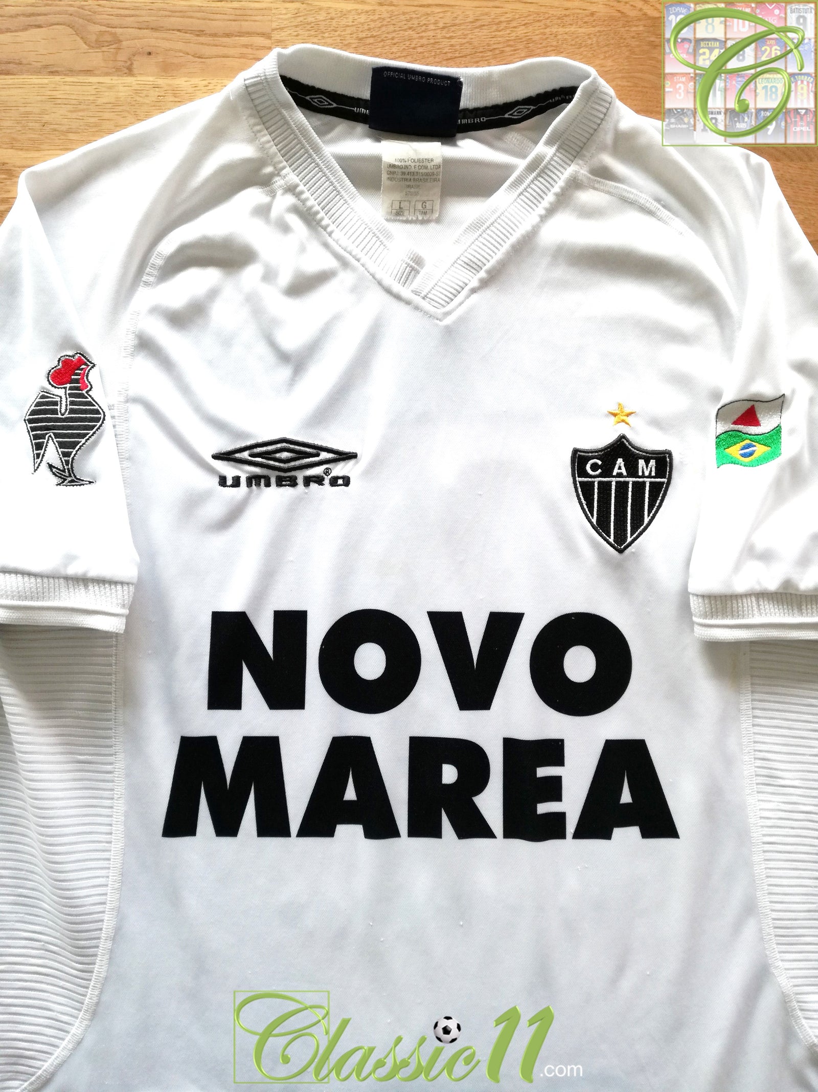 2001 Atletico Mineiro Away Football Shirt #9 (L)