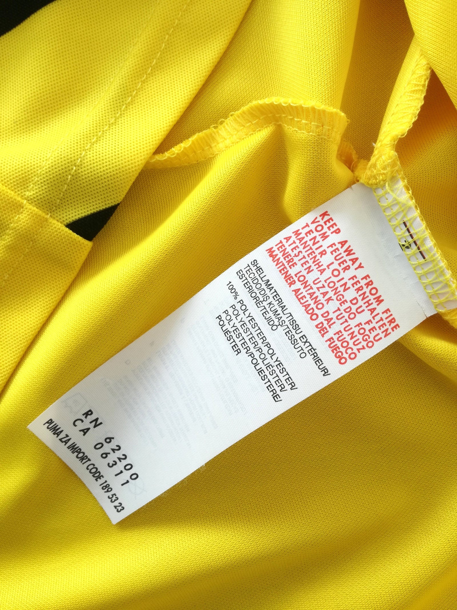 2014/15 Borussia Dortmund Home Bundesliga Football Shirt (M)