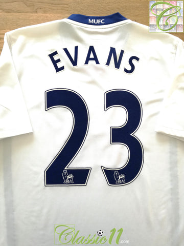 2008/09 Man Utd Away Premier League Football Shirt Evans #23 (M)