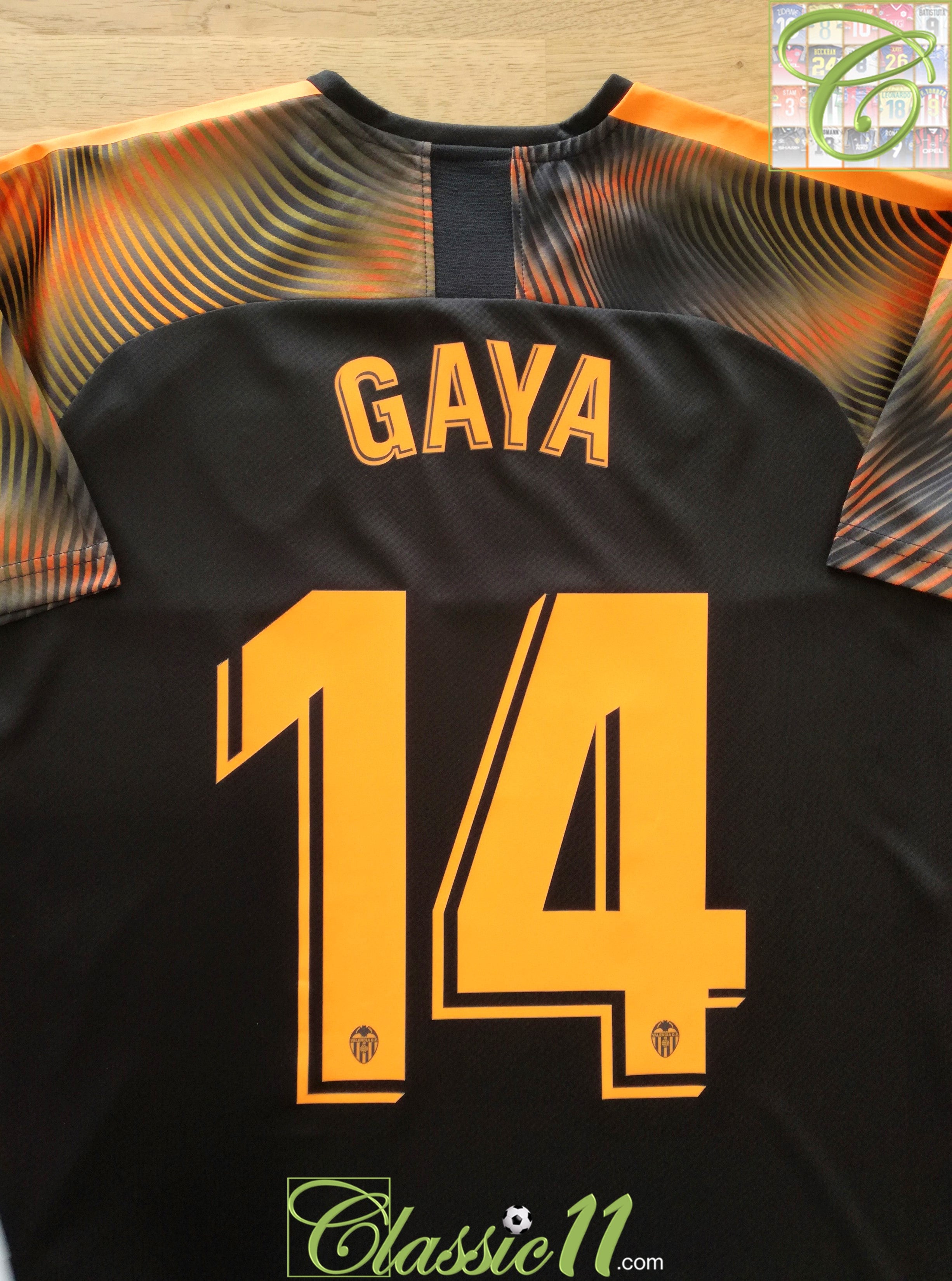 2019/20 Valencia Away Football Shirt Gaya #14 (S) *BNWT*