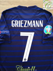2020 France Home European Championship Football Shirt Griezmann #7 (L)
