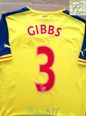 2014/15 Arsenal Away Premier League Football Shirt Gibbs #3 (M)