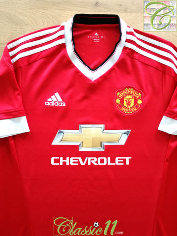 2015/16 Man Utd Home Football Shirt (S)