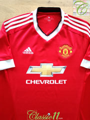 2015/16 Man Utd Home Football Shirt (M)