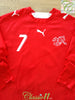 2007 Switzerland Home Player Issue Football Shirt. #7 (L)