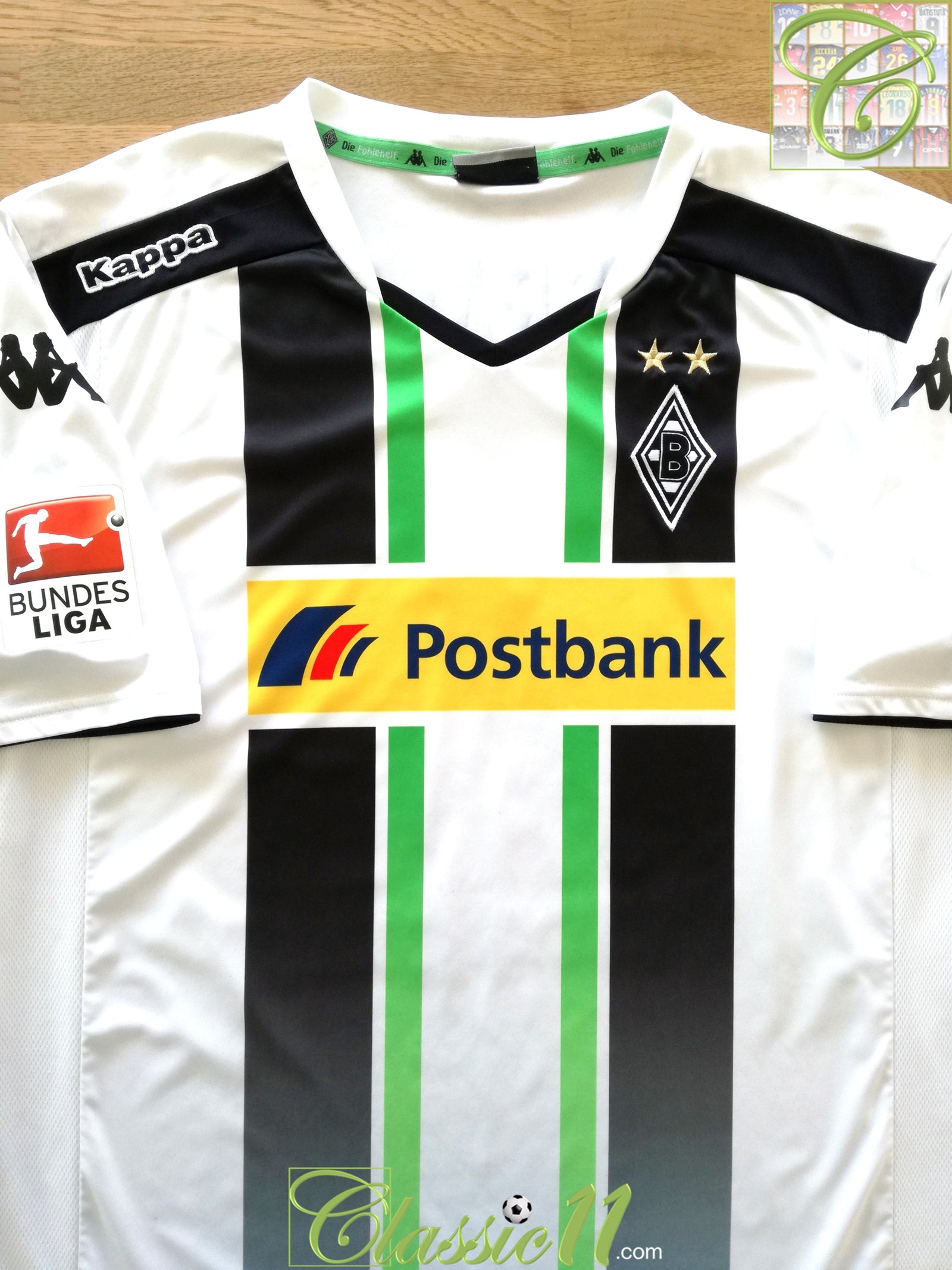 2014/15 Borussia Monchengladbach Bundesliga Home Football Shirt Herrmann #7 (XXL)