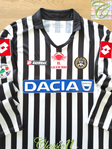 2008/09 Udinese Home Serie A Football Shirt. (XL)
