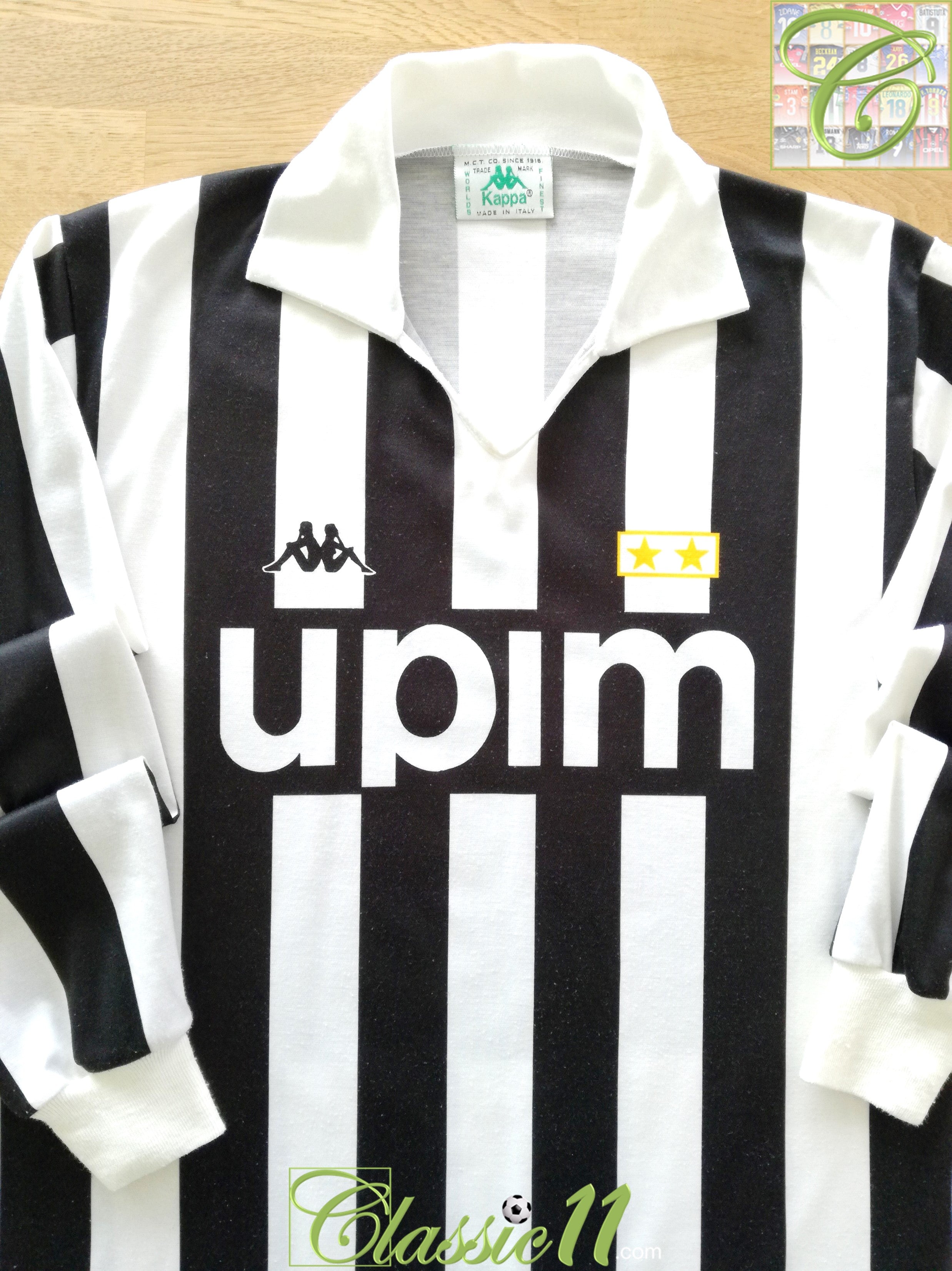 1989/90 Juventus Home Football Shirt. (XL)