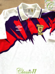 1991/92 Scotland Away Football Shirt