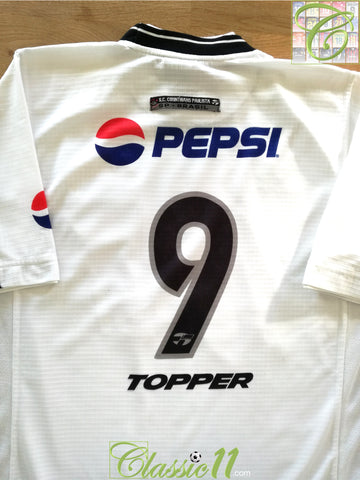 2000 Corinthians Home Football Shirt (Luizão) #9 (XL)