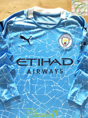 2020/21 Man City Home Football Shirt. (B) (Age 11) *BNWT*