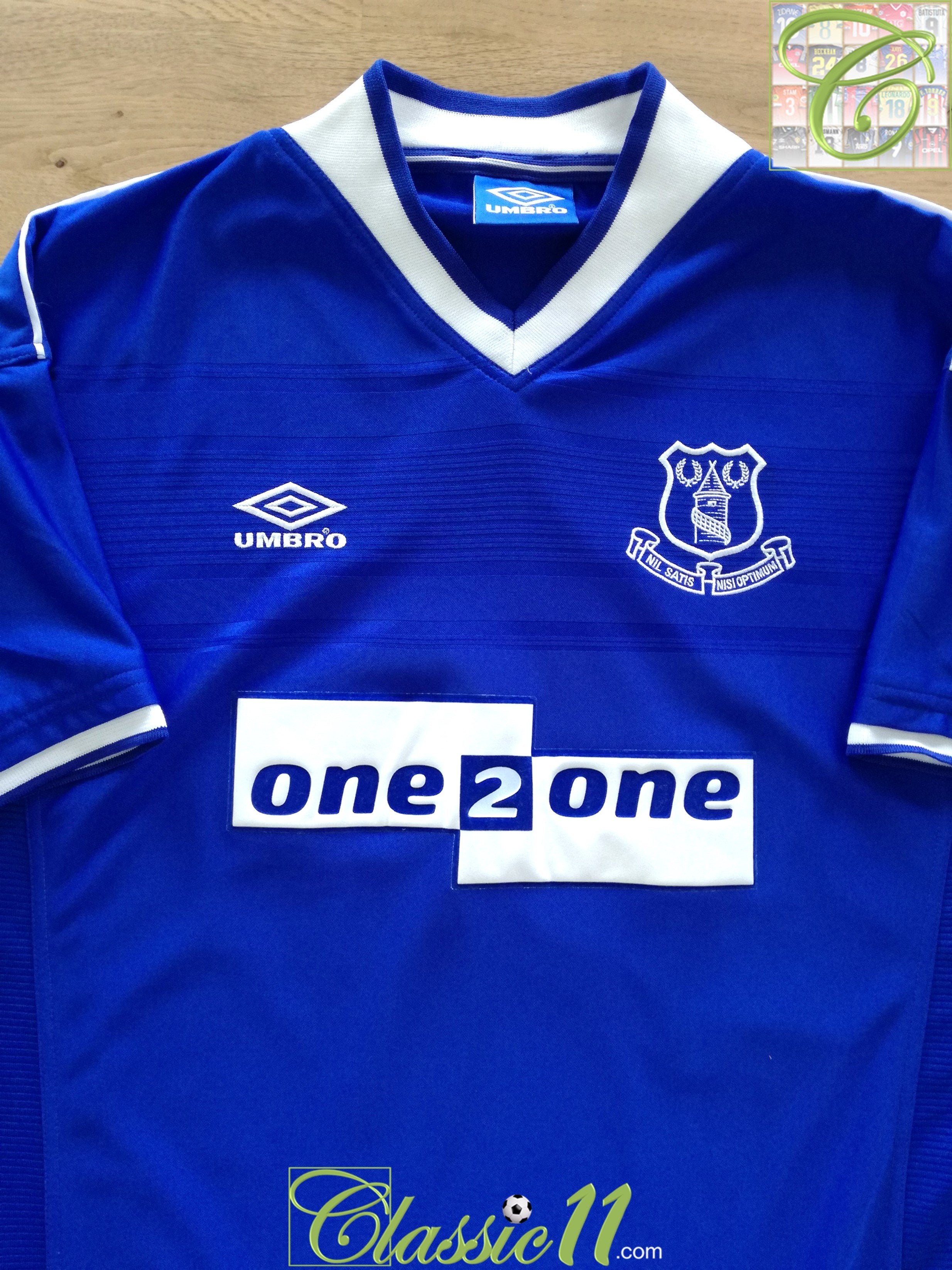 1999/00 Everton Home Football Shirt