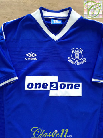 1999/00 Everton Home Football Shirt