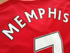 2015/16 Man Utd Home Premier League Football Shirt Memphis #7 (L)
