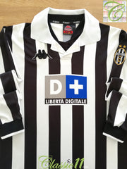 1998/99 Juventus Home Long Sleeve Football Shirt