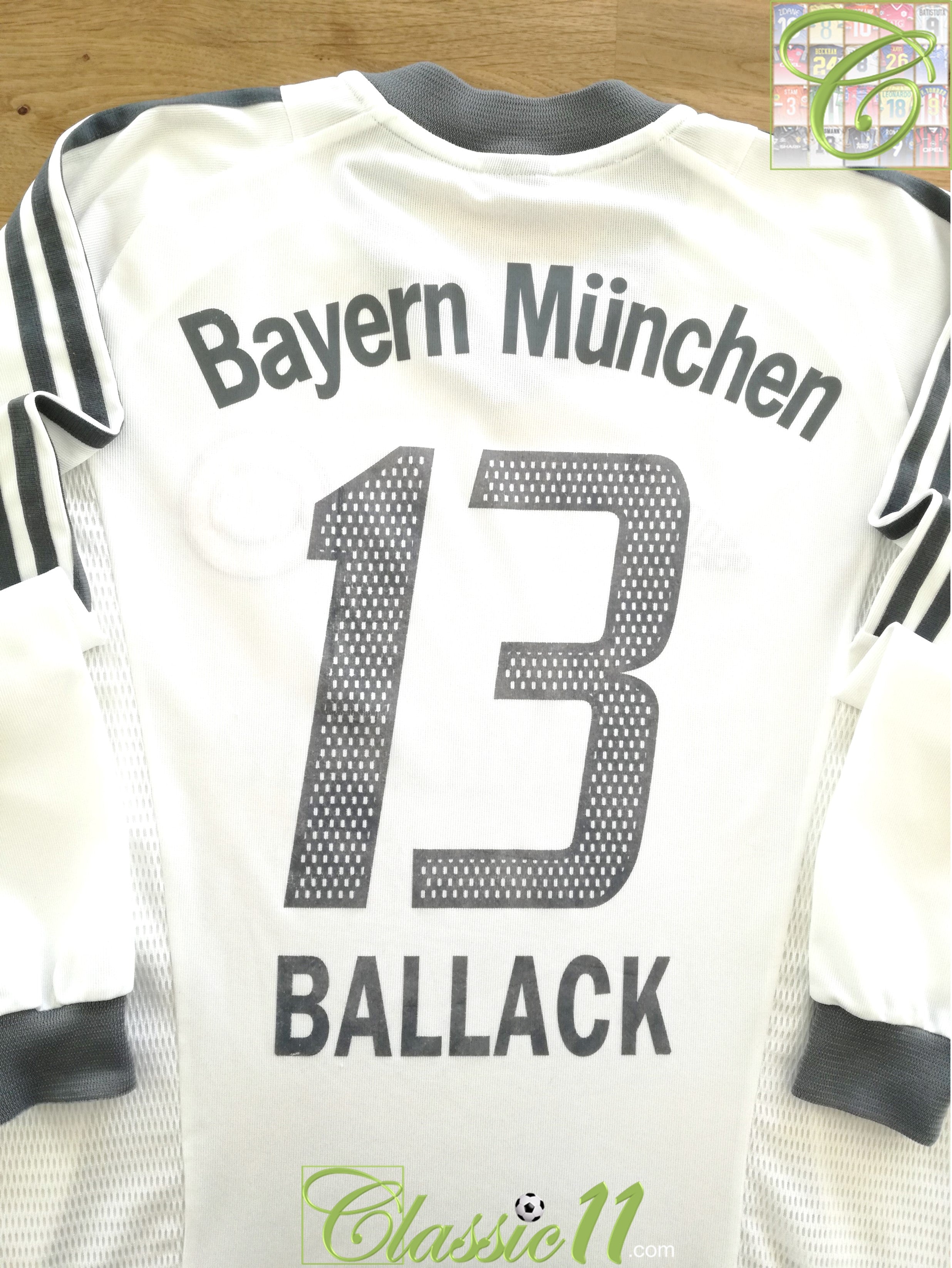 2002/03 Bayern Munich Away Football Shirt. Ballack #13