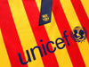 2015/16 Barcelona Away La Liga Football Shirt Suárez #9 (S)