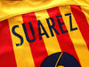 2015/16 Barcelona Away La Liga Football Shirt Suárez #9 (S)