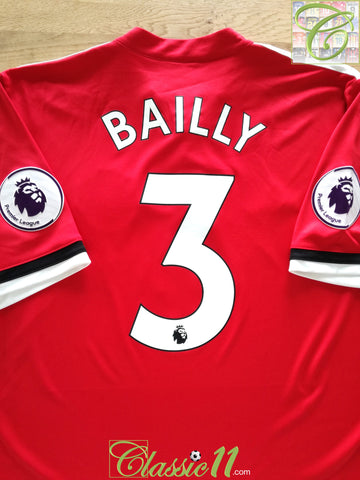 2017/18 Man Utd Home Premier League Football Shirt Bailly #3 (XL)