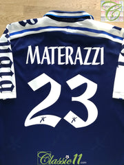 2000/01 Perugia Away Football Shirt Materazzi #23 (XL)