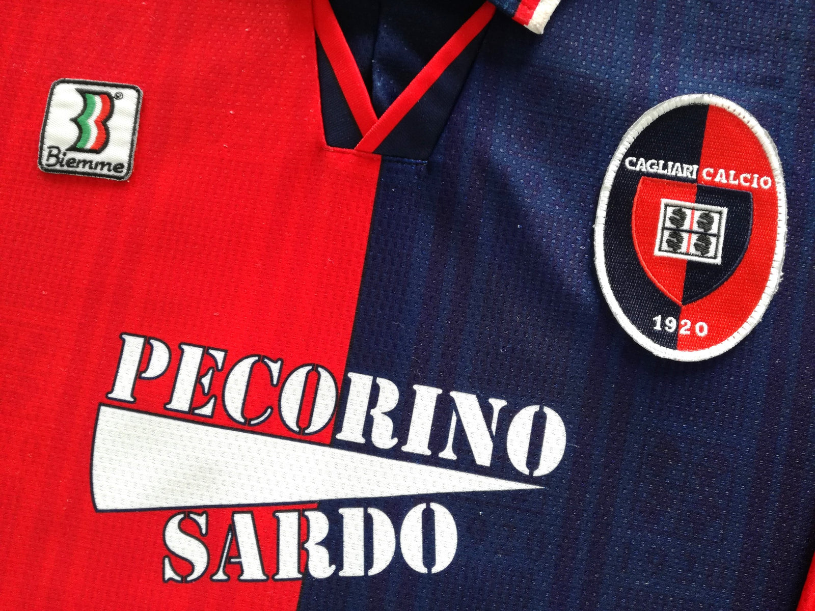 1998/99 Cagliari Home Football Shirt Pisanu #16 (XL)