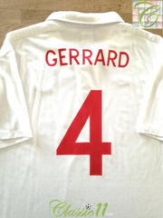 2009/10 England Home Football Shirt Gerrard #4 (3XL)