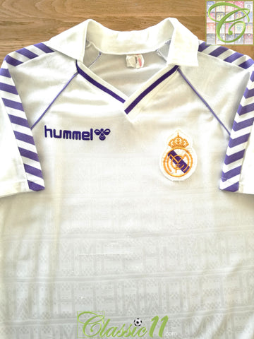 1986/87 Real Madrid Home Football Shirt (S)
