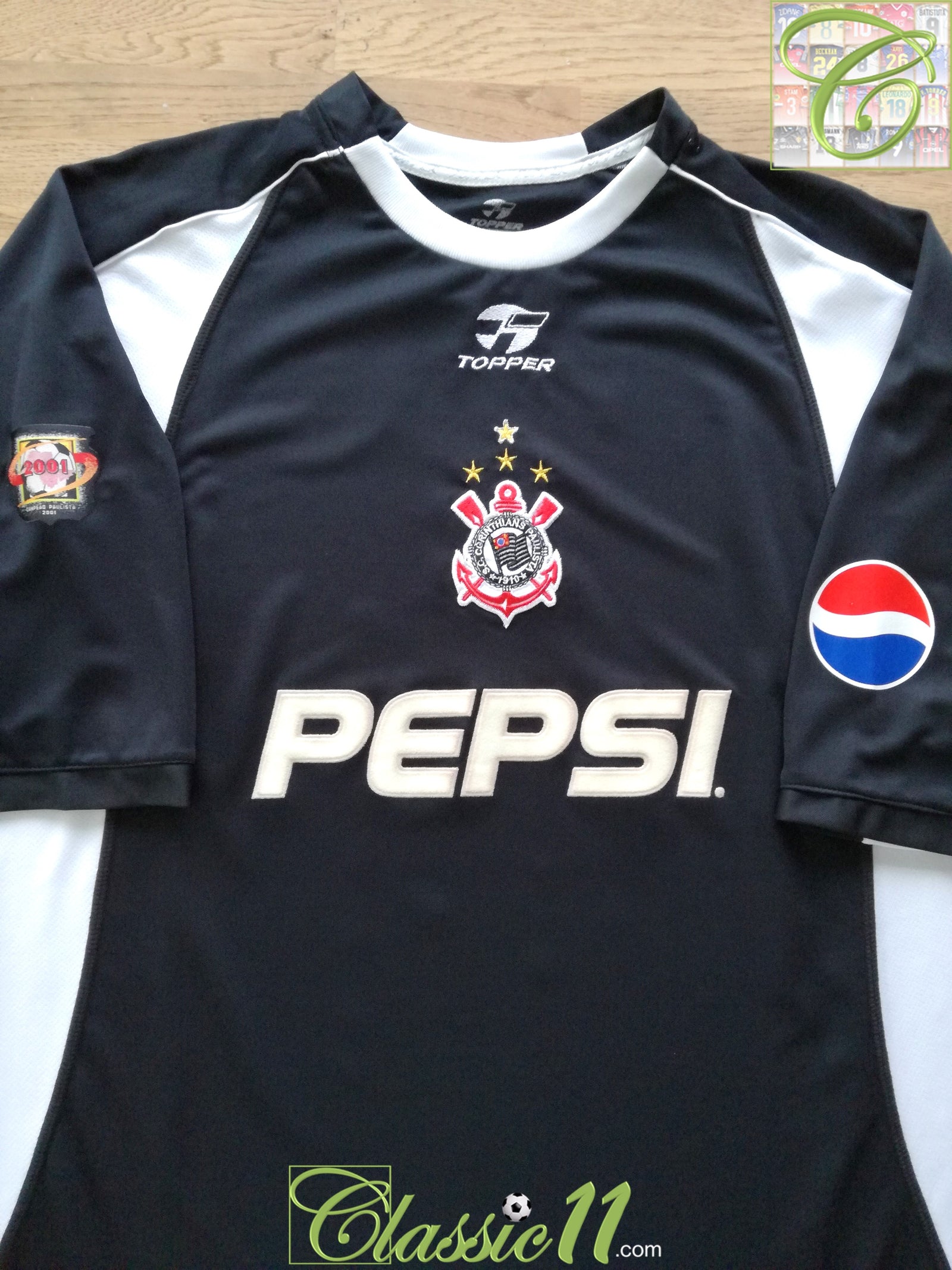 2002 Corinthians Away Football Shirt (Ricardinho) #11 (L)