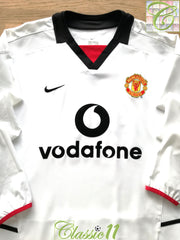 2002/03 Man Utd Away Long Sleeve Football Shirt
