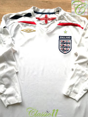 2007/08 England Home Long Sleeve Football Shirt