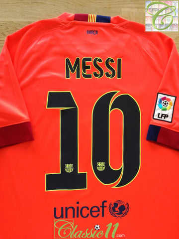 2014/15 Barcelona Away La Liga Football Shirt Messi #10