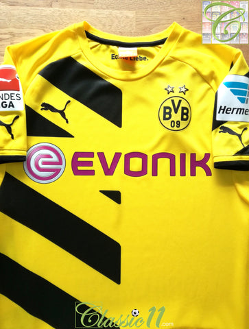 2014/15 Borussia Dortmund Home Bundesliga Football Shirt (M)